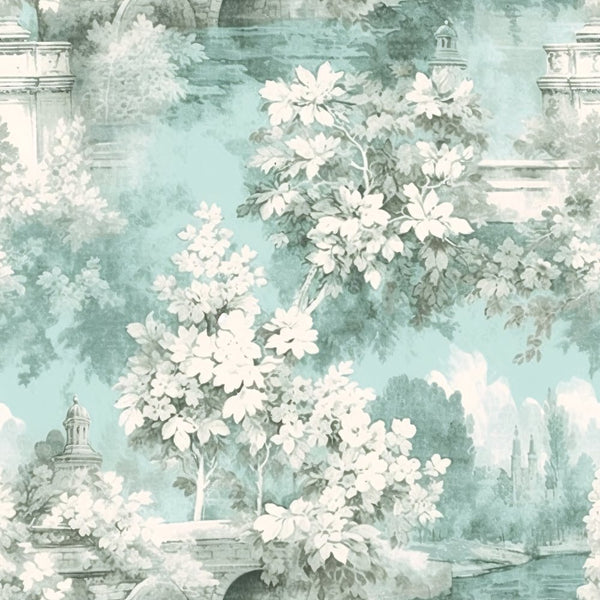 French Country Toile Pattern 18 Fabric - ineedfabric.com