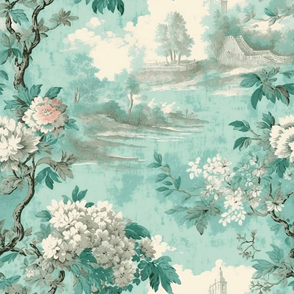 French Country Toile Pattern 6 Fabric - ineedfabric.com