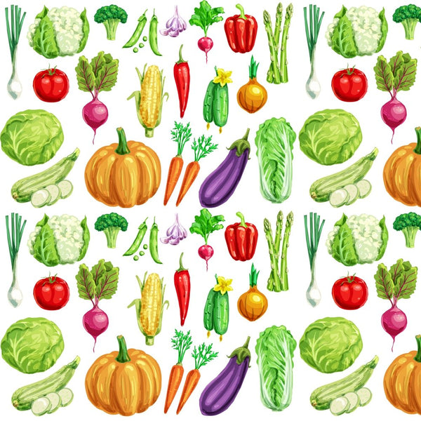 Fresh Vegetable Fabric - Multi - ineedfabric.com