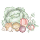 Fresh Vegetables Fabric Panel - ineedfabric.com