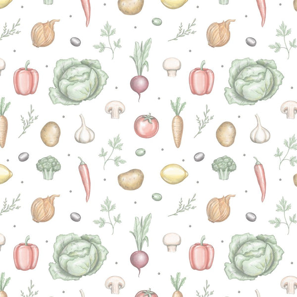 Fresh Vegetables In The Kitchen Fabric - ineedfabric.com