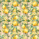 Fruits & Wood Planks Pattern 10 Fabric - ineedfabric.com