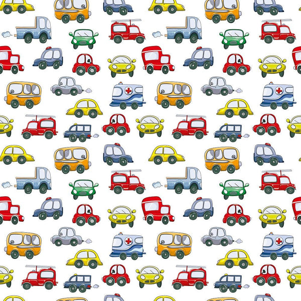 Funny Cars Emergency Fabric - ineedfabric.com
