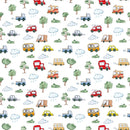 Funny Cars Nature Fabric - ineedfabric.com