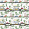 Funny Cars Town Fabric - ineedfabric.com