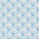 Gamer Pattern 1 Fabric - Ice - ineedfabric.com
