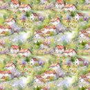 Garden Village Pattern 2 Fabric - ineedfabric.com