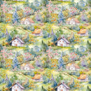 Garden Village Pattern 5 Fabric - ineedfabric.com