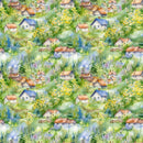 Garden Village Pattern 6 Fabric - ineedfabric.com