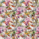 Garden Village Pattern 7 Fabric - ineedfabric.com