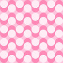 Geometric Abstract Swirl Dots Fabric - Pink - ineedfabric.com