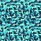 Geometric Camouflage Fabric - Blue - ineedfabric.com