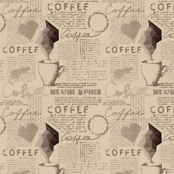 Geometric Coffee Fabric -Tan - ineedfabric.com