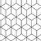 Geometric Cubes Fabric - Black/White - ineedfabric.com