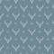 Geometric Deer Head Fabric - Blue - ineedfabric.com