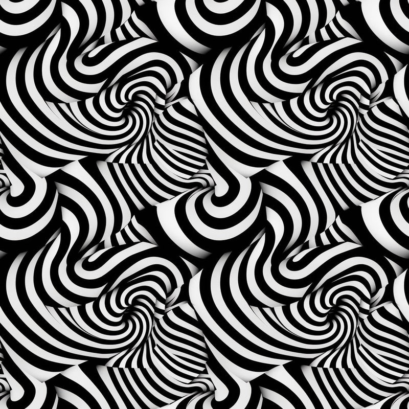 Geometric Optical Illusion Fabric - ineedfabric.com