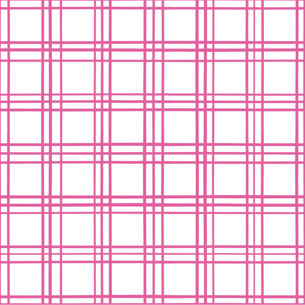 Geometric Plaid Fabric - Bashful Pink - ineedfabric.com