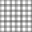 Geometric Plaid Fabric - Black - ineedfabric.com