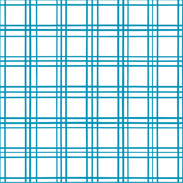 Geometric Plaid Fabric - Cerulean Blue - ineedfabric.com