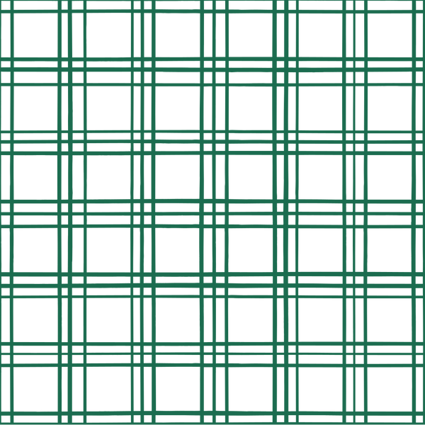 Geometric Plaid Fabric - Hunter Green - ineedfabric.com