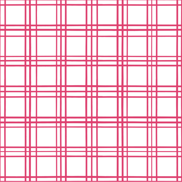 Geometric Plaid Fabric - Pink Carmine - ineedfabric.com
