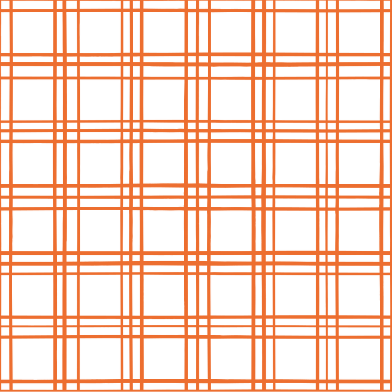 Geometric Plaid Fabric - Pumpkin - ineedfabric.com