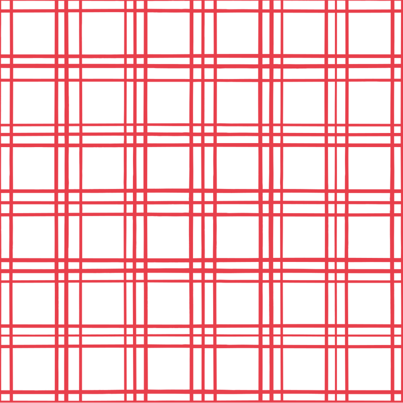 Geometric Plaid Fabric - Red - ineedfabric.com