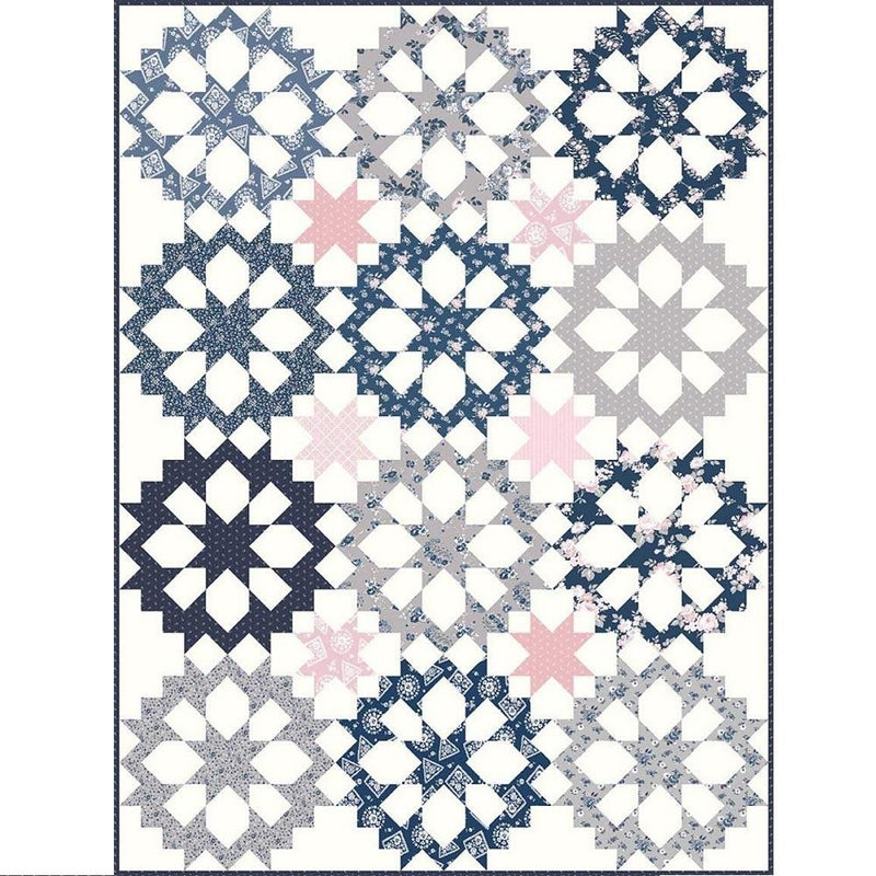 Gerri Robinson Shadow Stars Quilt Pattern - ineedfabric.com