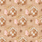 Gingerbread Arrangement On Plaid Fabric - Brown - ineedfabric.com