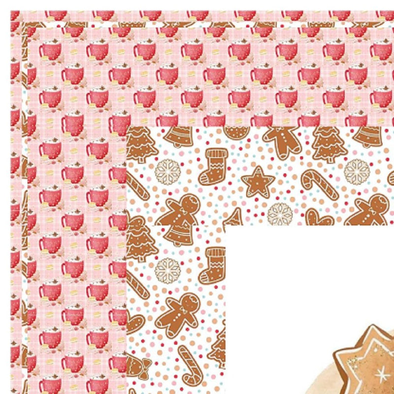 Gingerbread Cookies and Hot Chocolate Wall Hanging 42" x 42" - ineedfabric.com