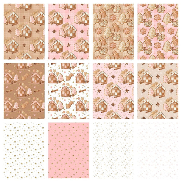 Gingerbread Fabric Collection - 1/2 Yard Bundle - ineedfabric.com