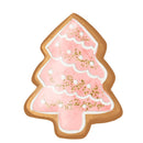 Gingerbread Tree Fabric Panel - Pink - ineedfabric.com