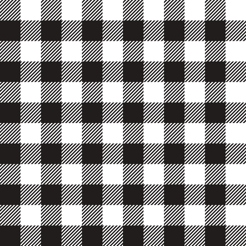 Gingham Fabric - Black - ineedfabric.com