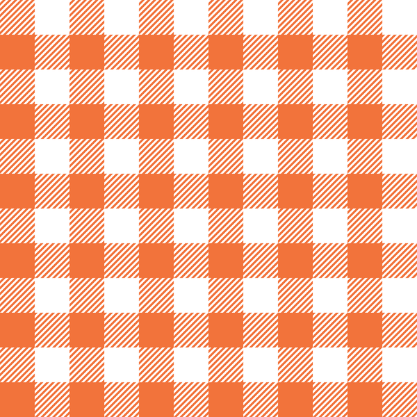 Gingham Fabric - Soft Orange - ineedfabric.com