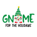 Gnome For The Holidays Fabric Panel - ineedfabric.com