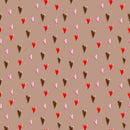 Gnome Hearts Fabric - Cream - ineedfabric.com