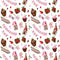 Gnomes with Love Fabric - White - ineedfabric.com