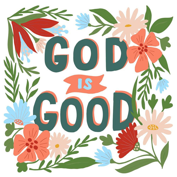God Is Good Fabric Panel - ineedfabric.com