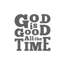 God Is Good Fabric Panel - White - ineedfabric.com