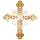 Gold Cross 1 Fabric Panel - ineedfabric.com