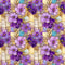 Gold Trimmed Flower Fabric - ineedfabric.com