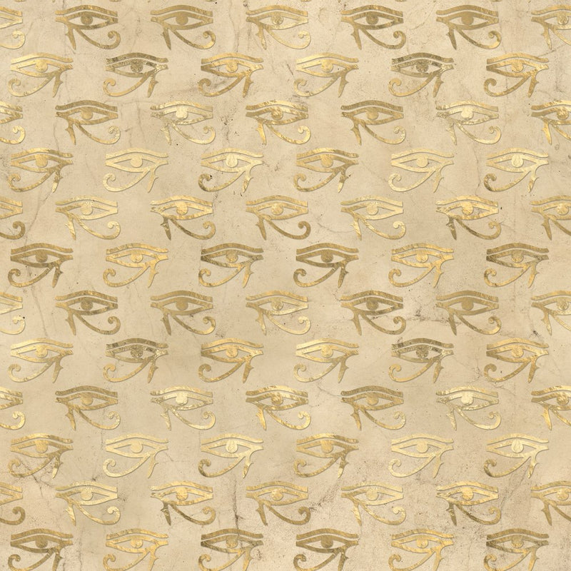 Golden Ancient Egypt Pattern 1 Fabric - ineedfabric.com