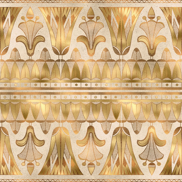 Golden Ancient Egypt Pattern 11 Fabric - ineedfabric.com