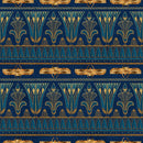 Golden Ancient Egypt Pattern 19 Fabric - ineedfabric.com
