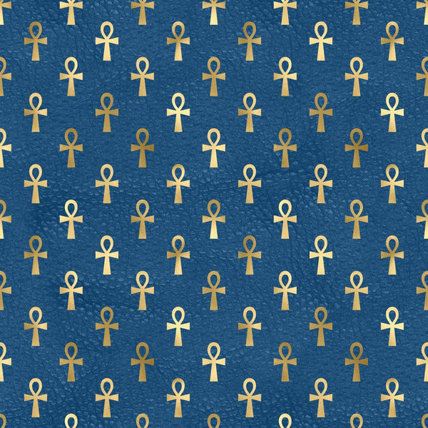 Golden Ancient Egypt Pattern 26 Fabric - ineedfabric.com
