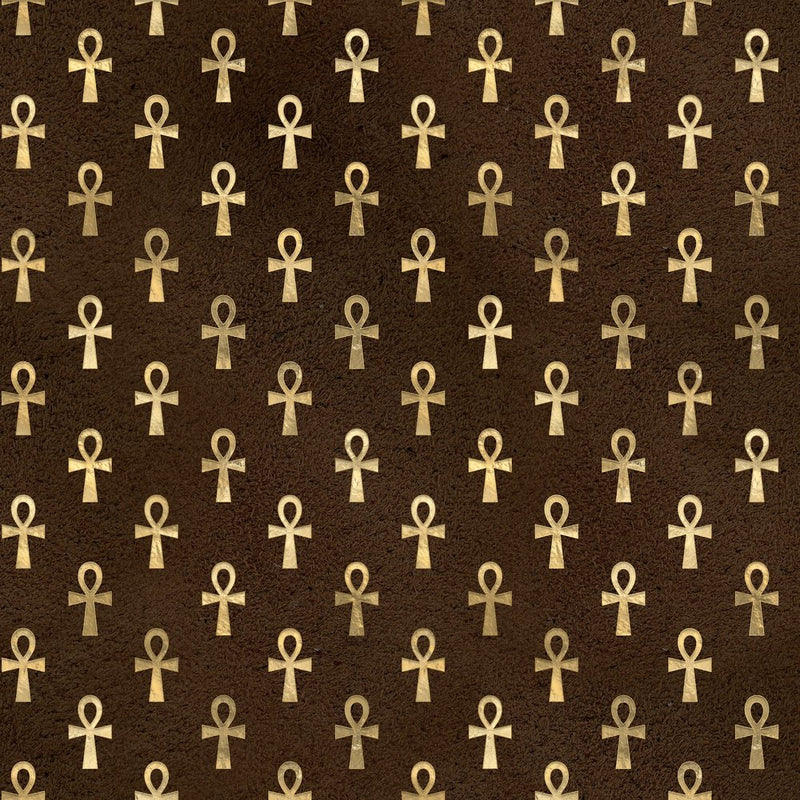 Golden Ancient Egypt Pattern 3 Fabric - ineedfabric.com