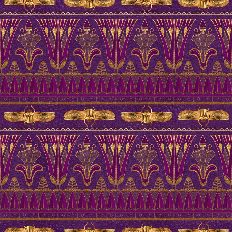 Golden Ancient Egypt Pattern 36 Fabric - ineedfabric.com