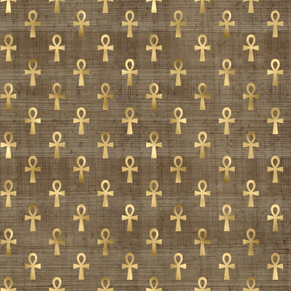 Golden Ancient Egypt Pattern 4 Fabric - ineedfabric.com