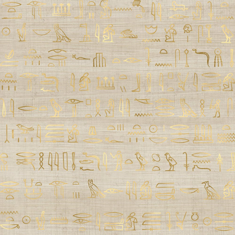 Golden Ancient Egypt Pattern 5 Fabric - ineedfabric.com