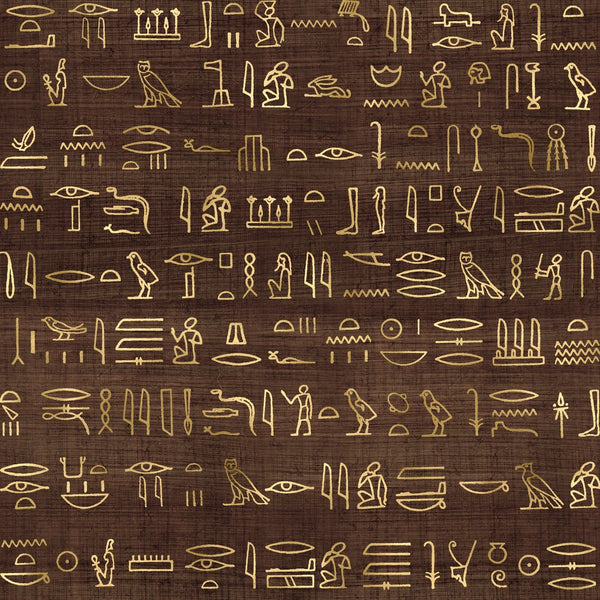 Golden Ancient Egypt Pattern 6 Fabric - ineedfabric.com